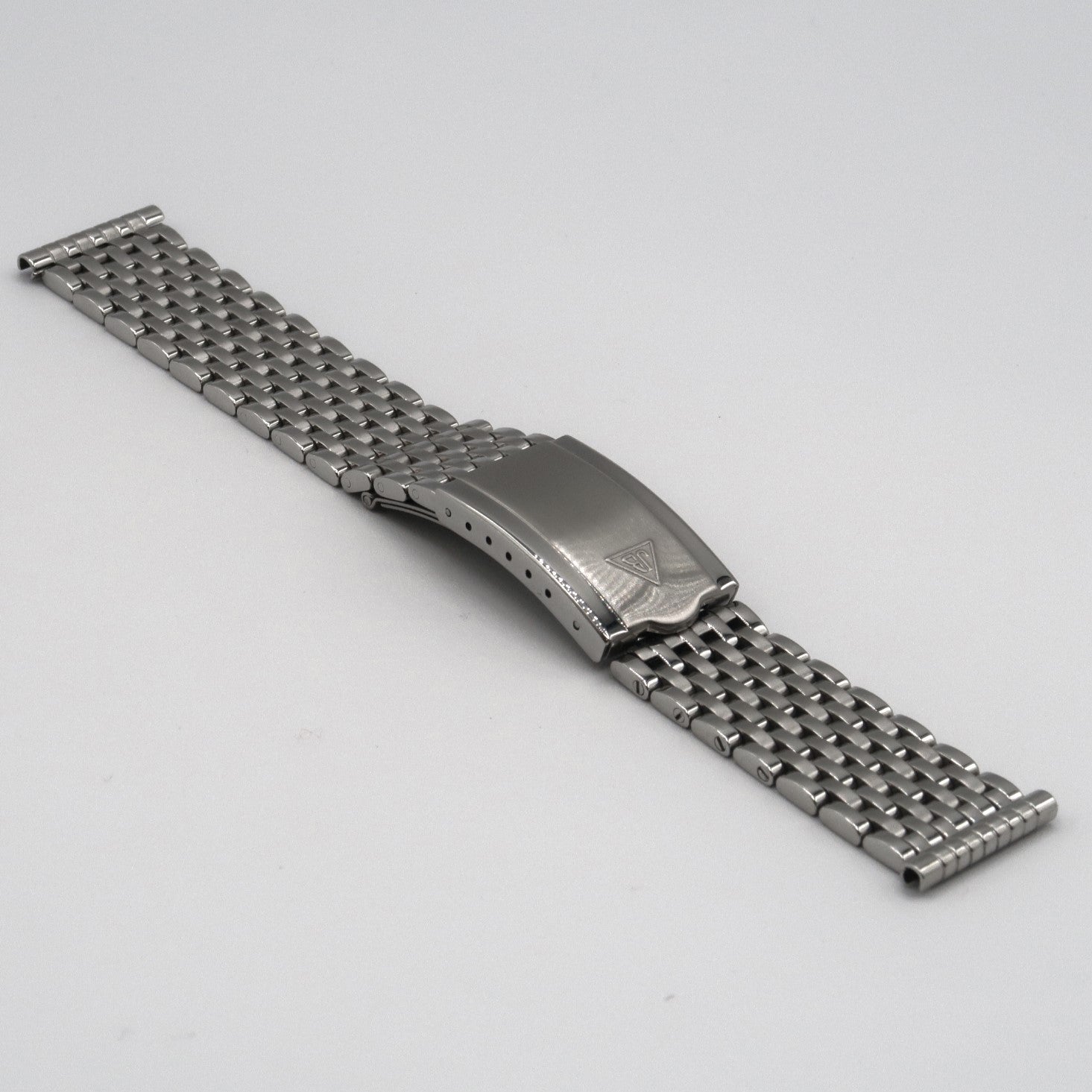 Forstner 9-Row Beads of Rice Stainless Steel Watch Bracelet