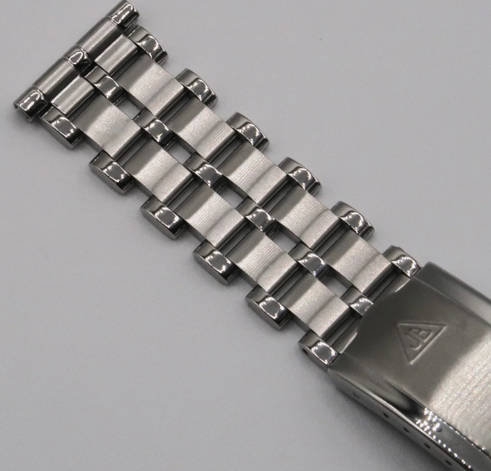 Forstner 5-Row Beads of Rice Stainless Steel Watch Bracelet