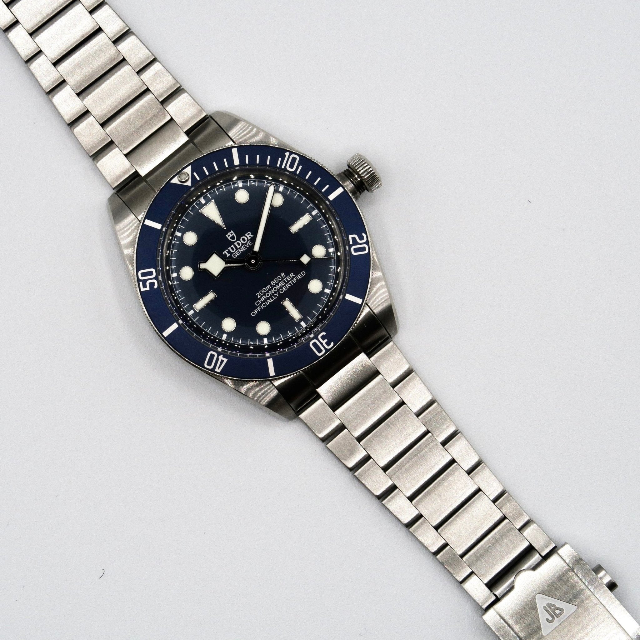 Brushed Contemporary Flat Link Bracelet for Black Bay 58