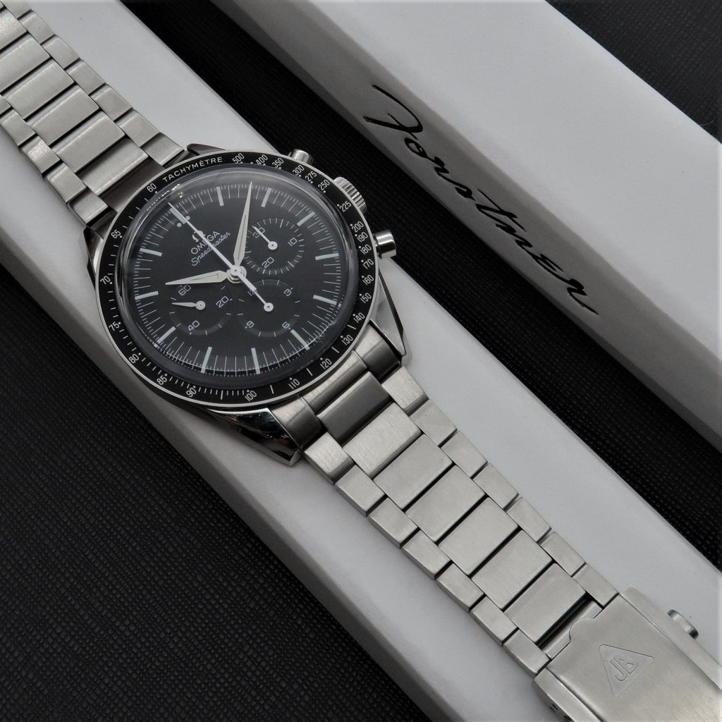 Forstner Contemporary Flat Link Bracelet for Omega Speedmaster