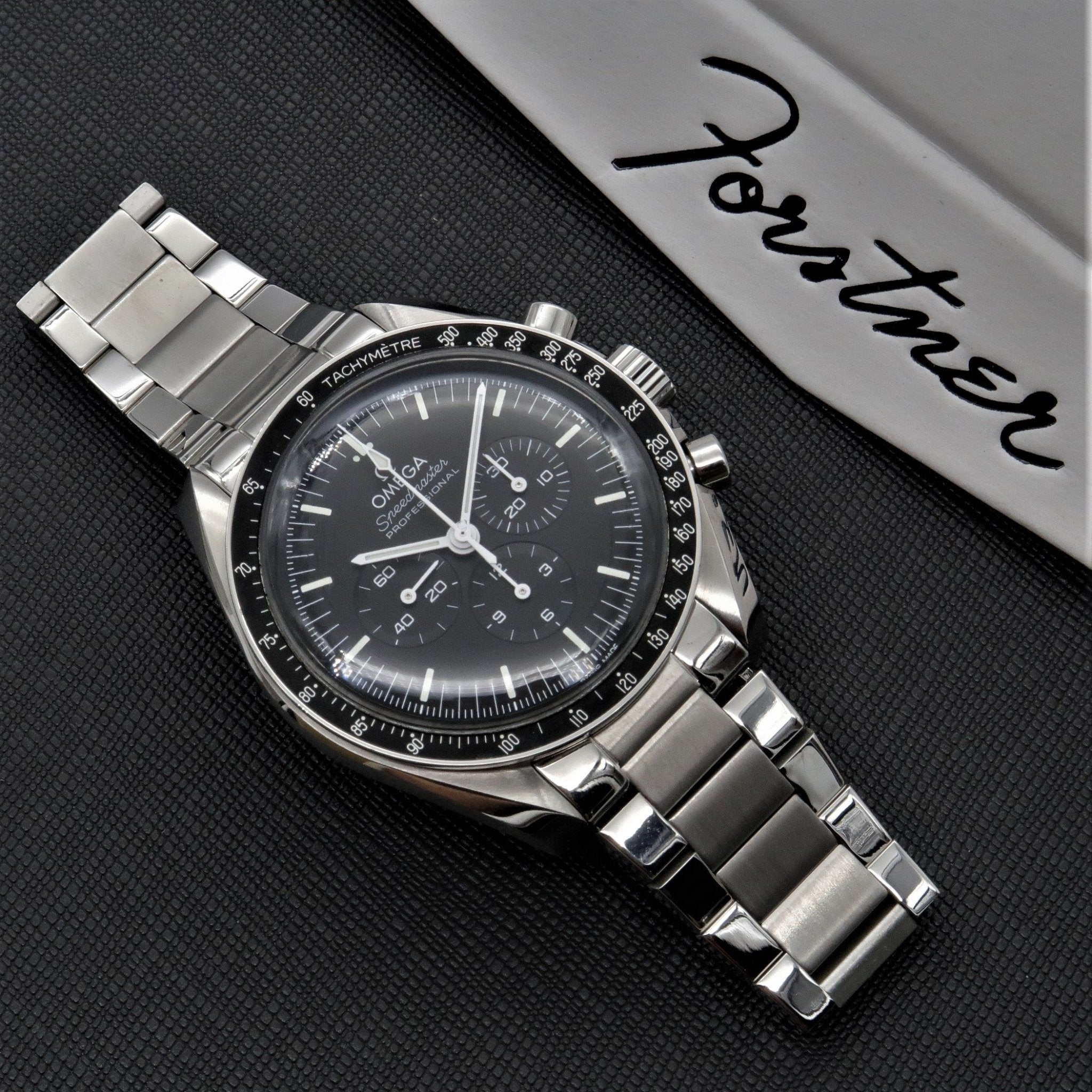 Forstner Contemporary Flat Link Bracelet for Omega Speedmaster