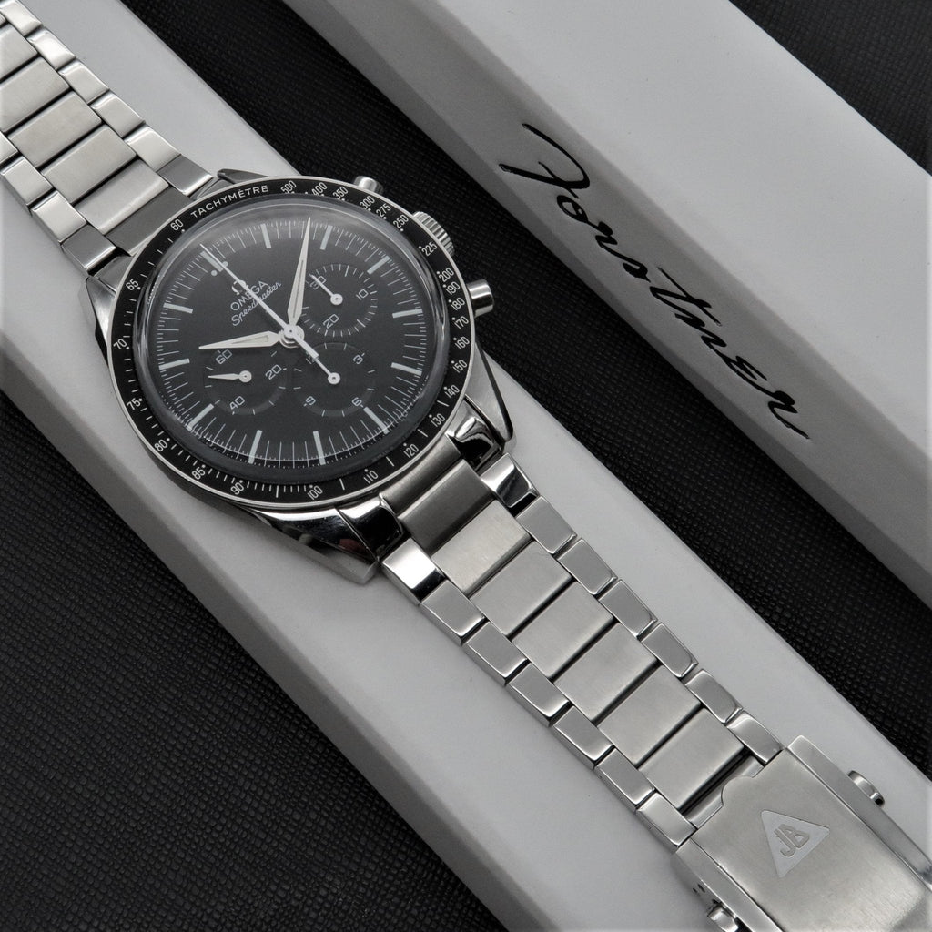 Forstner Contemporary Flat Link Bracelet for Omega Speedmaster