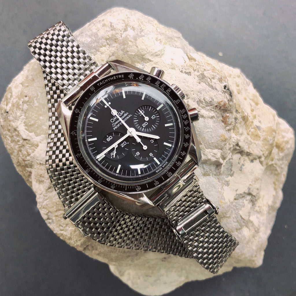 Forstner Komfit "JB" Mesh Watch Band with Straight Ends