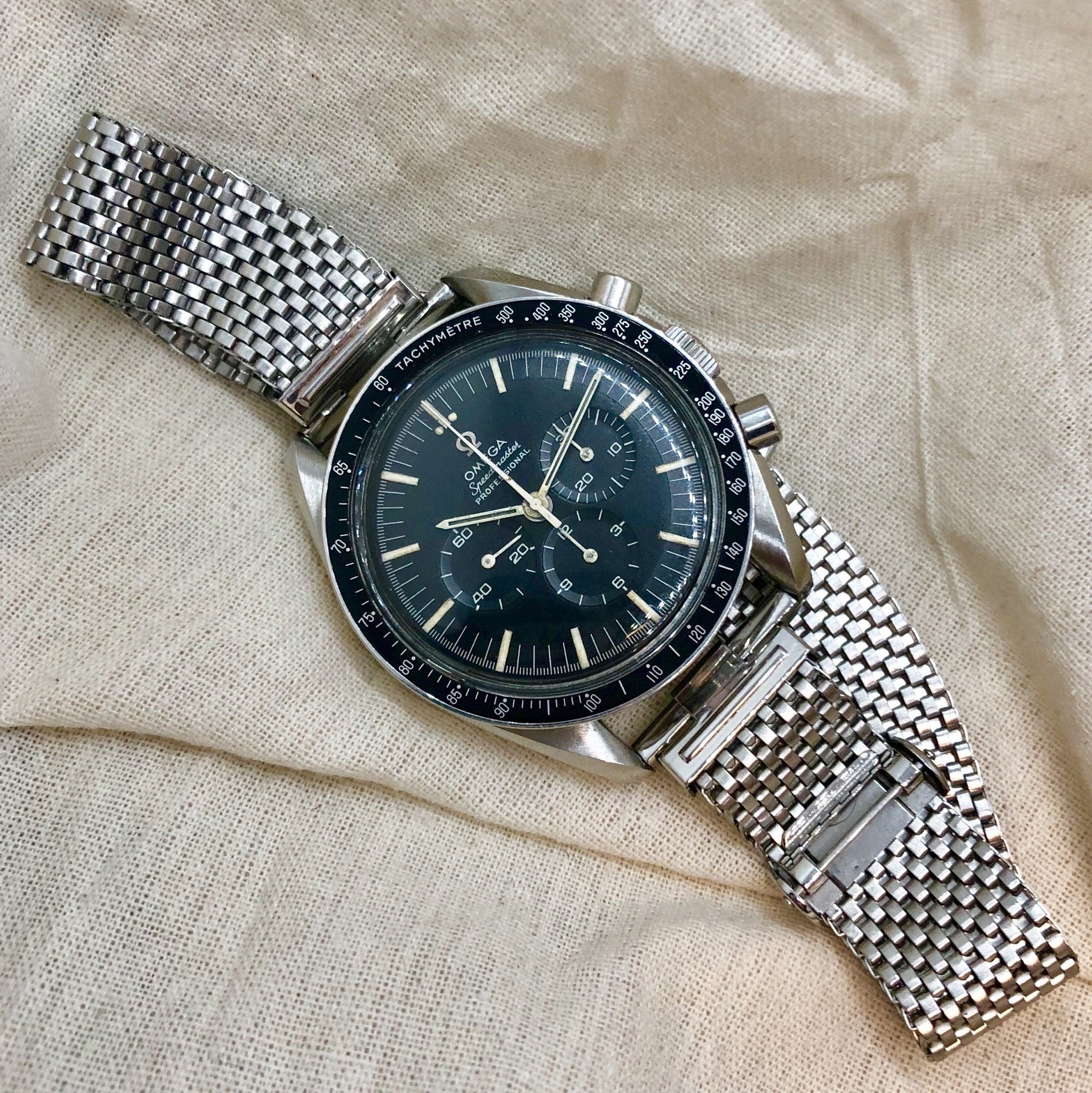 Forstner Komfit "JB" Mesh Watch Band with Straight Ends