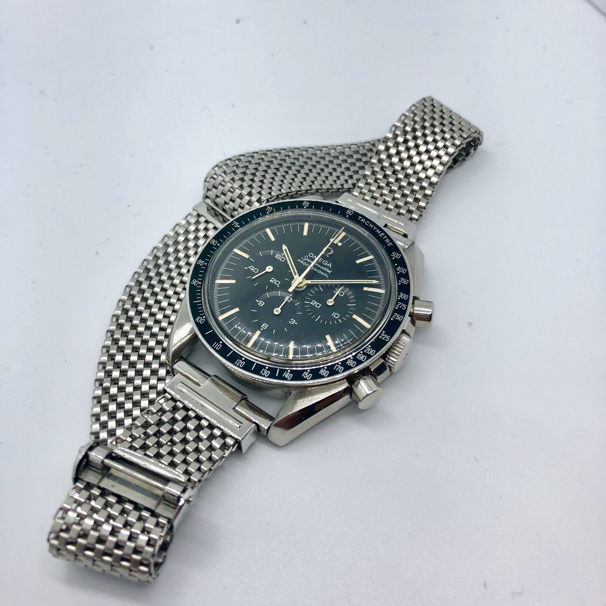 Forstner Komfit "JB" Mesh Watch Band with Straight Ends