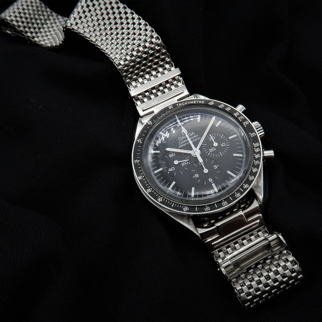 Wide Version Komfit "JB" Mesh Watch Bracelet with Horned Ends