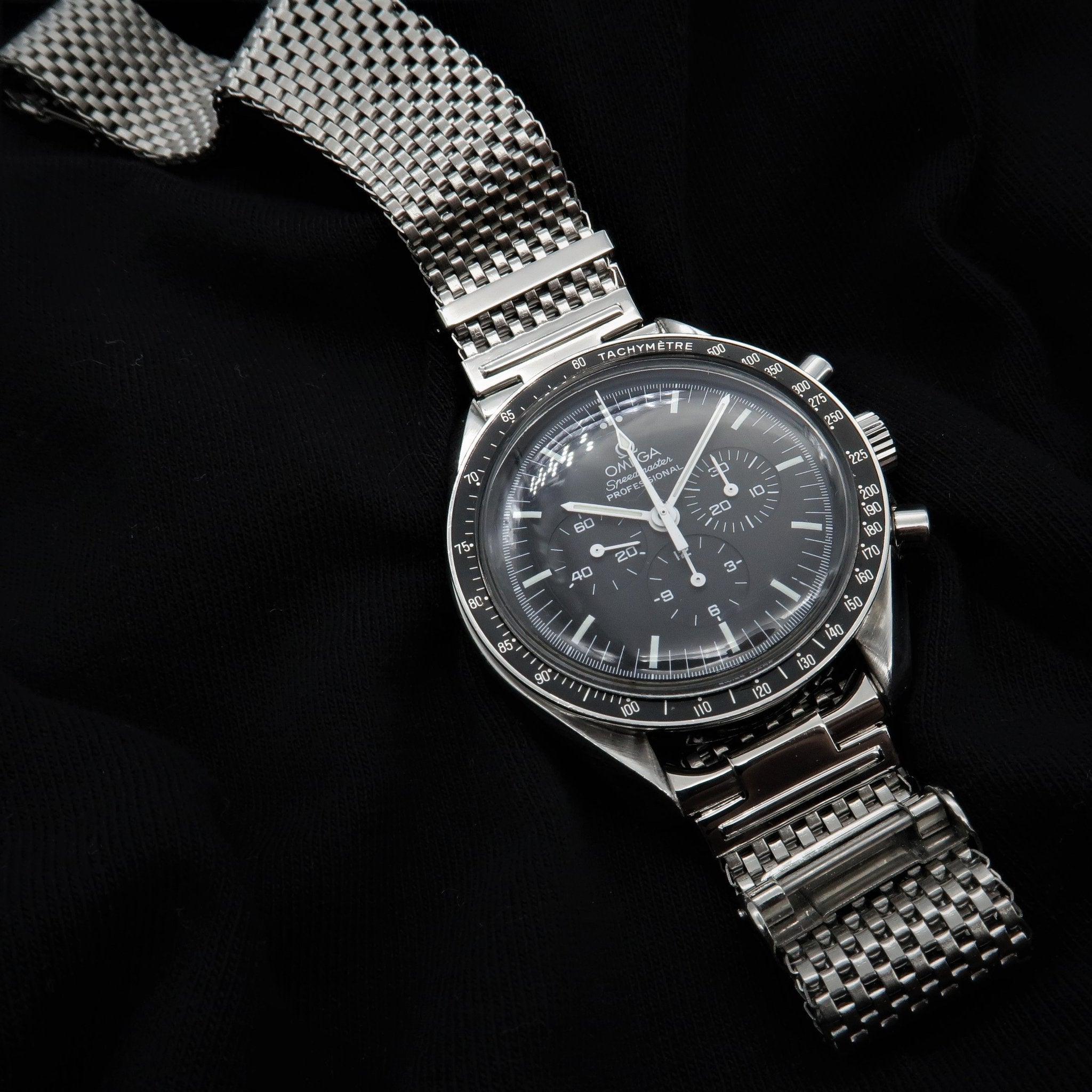 Wide Version Komfit "JB" Mesh Watch Bracelet with Horned Ends